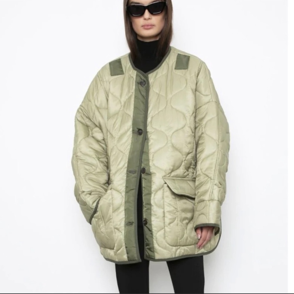 Frankie shop teddy quilted jacket!